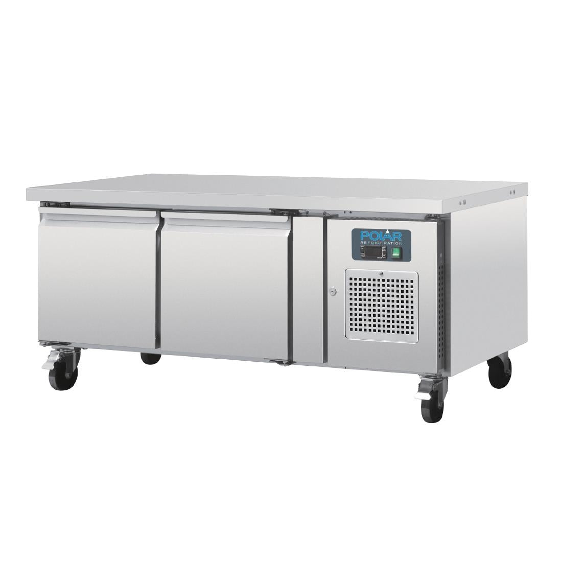 Polar U-Series Double Door Chef Base Counter Fridge