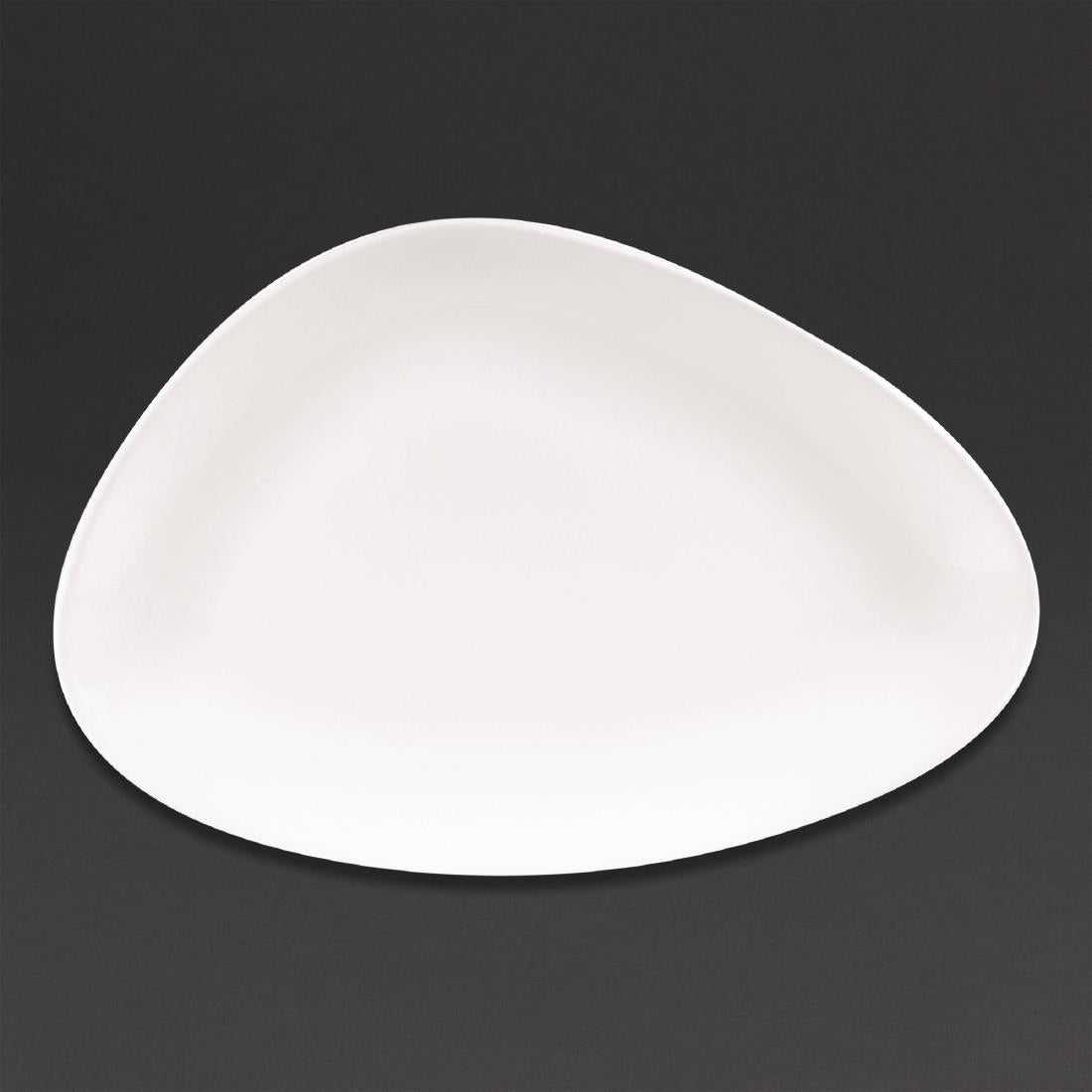 Churchill Lotus Triangular Plates White 300mm (6 Pack)