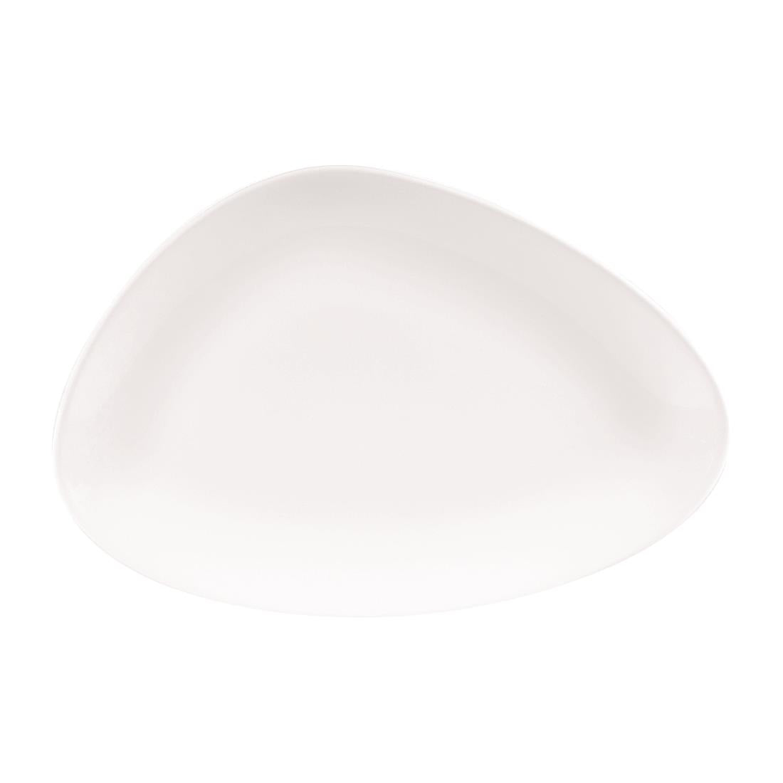 Churchill Lotus Triangular Plates White 300mm (6 Pack)