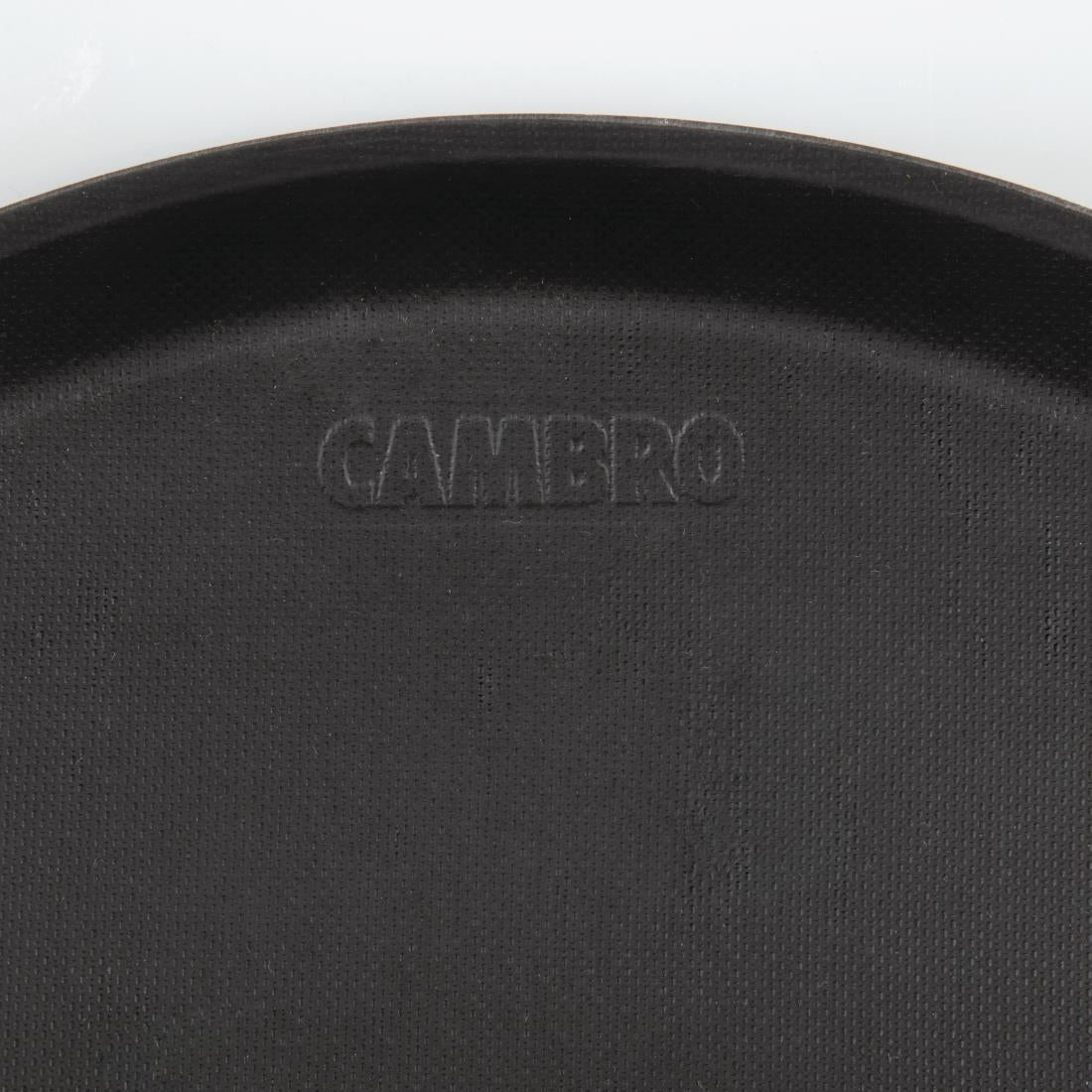 Cambro Treadlite Fibreglass Round Non-Slip Tray Black 355mm