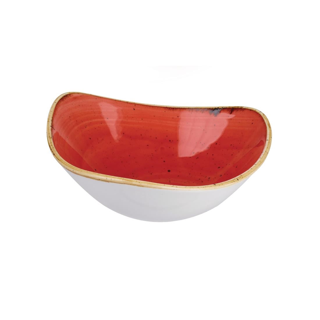 Churchill Stonecast Triangle Bowls Berry Red 235mm (12 Pack)