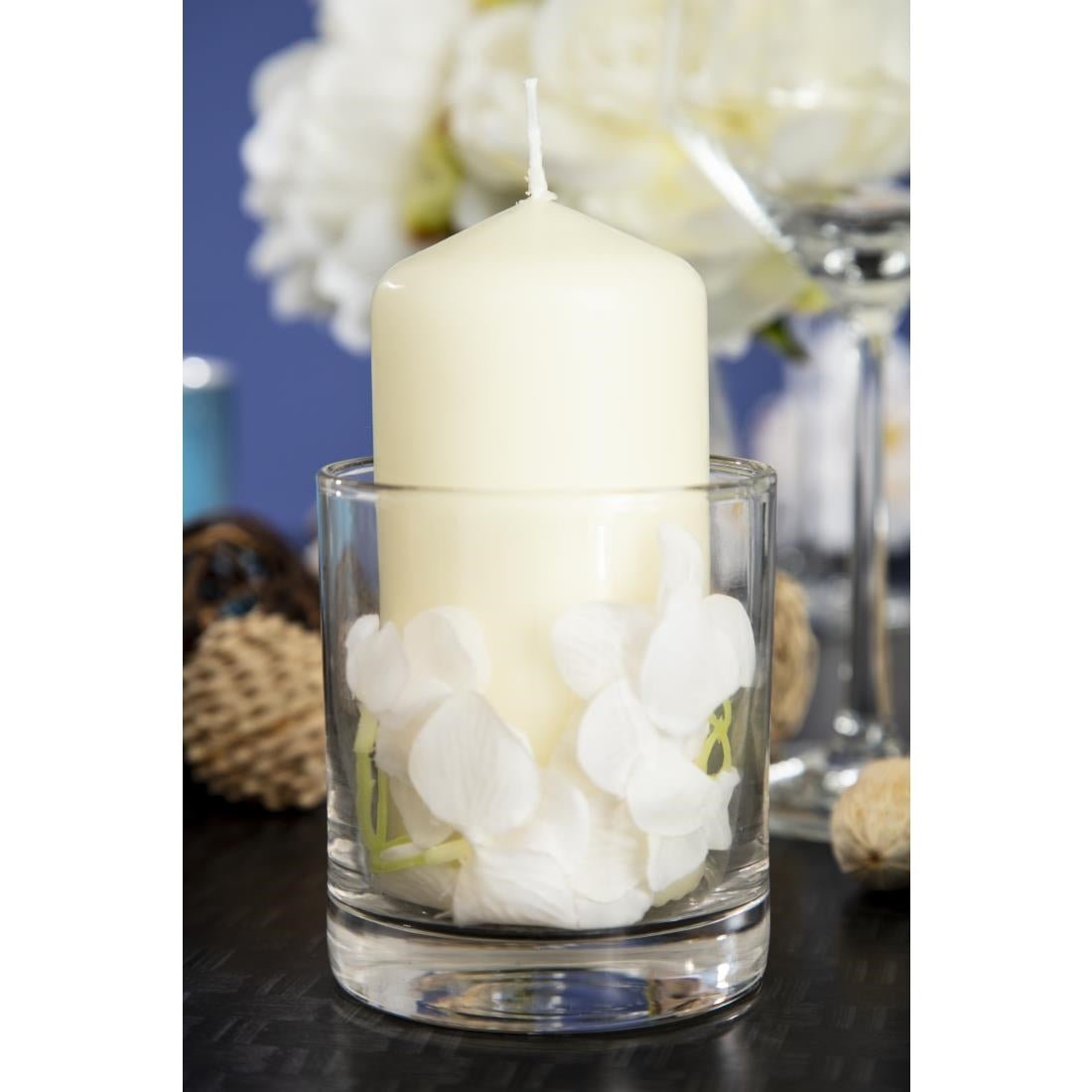 Bolsius Tall Pillar Candles Ivory 120mm (12 Pack)