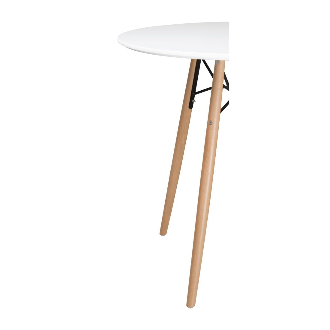 Bolero Arlo Table Round White 798mm