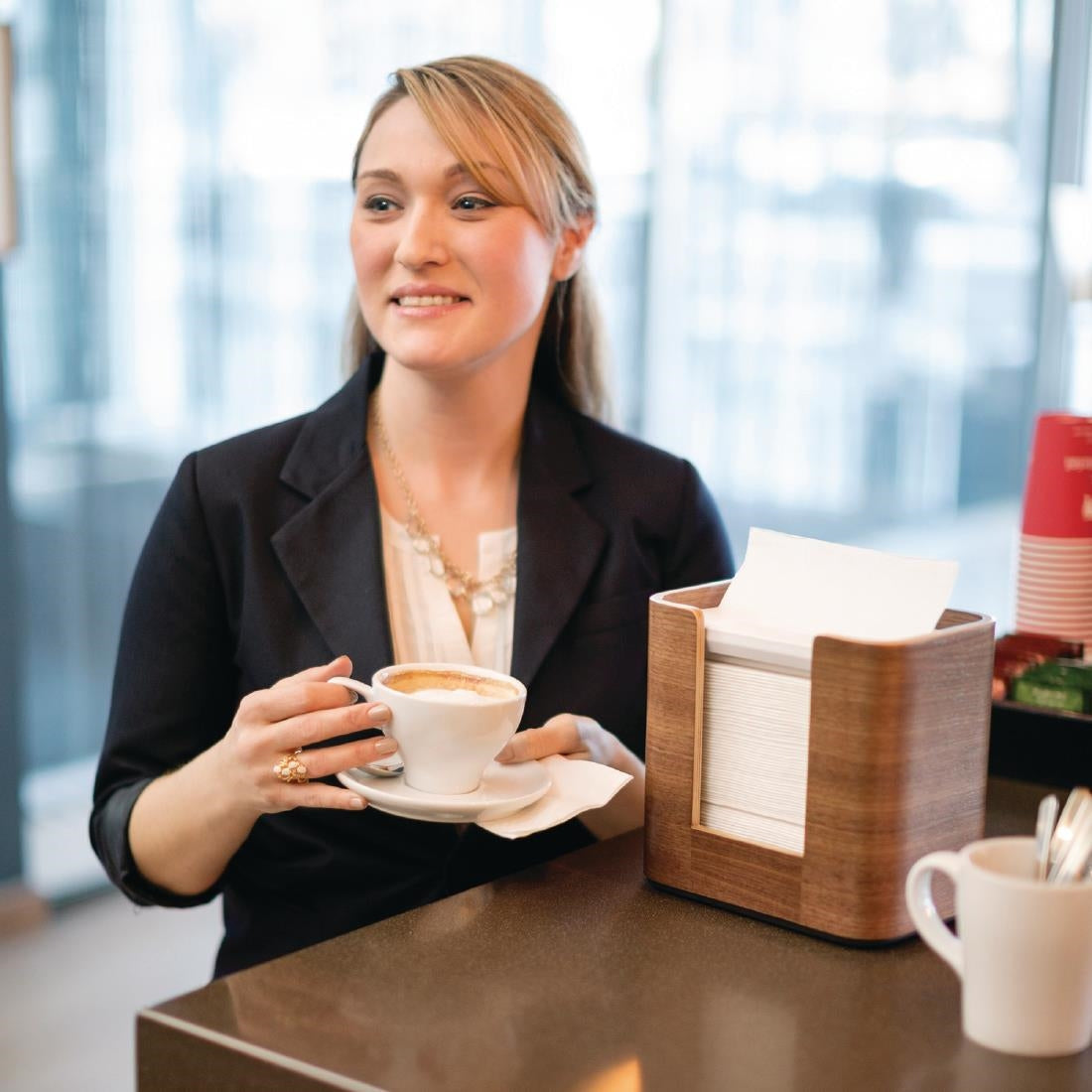 Tork Xpressnap Extra Soft Dispenser Napkin White 2Ply 1/2 Fold (8 Pack)