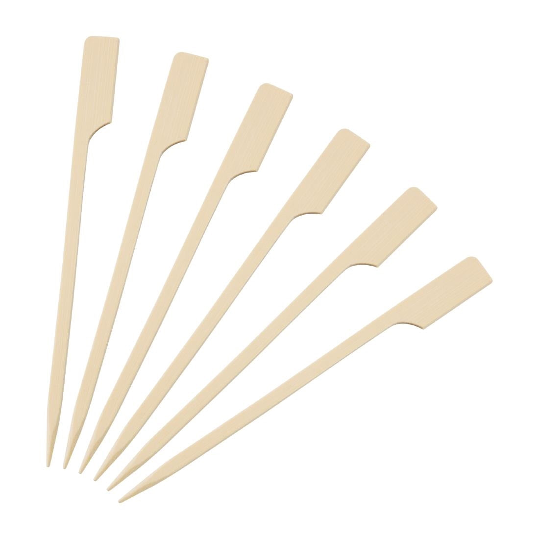 Fiesta Compostable Bamboo Paddle Skewers 120mm (100 Pack)