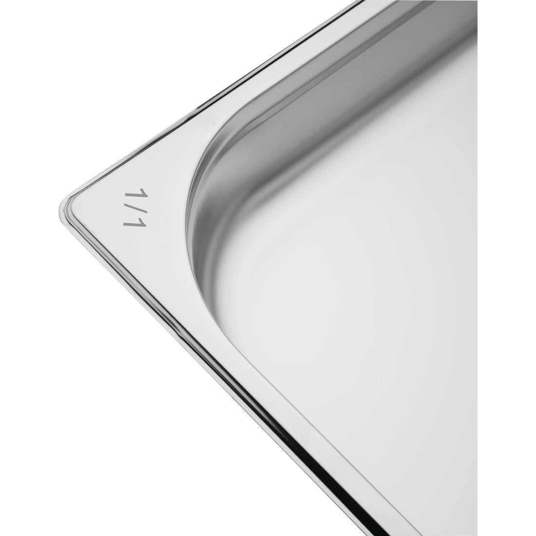 Nisbets Essentials Stainless Steel 1/1 Gastronorm 65mm (Pack 3)