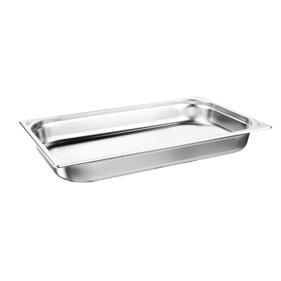 Nisbets Essentials Stainless Steel 1/1 Gastronorm 65mm (Pack 3)