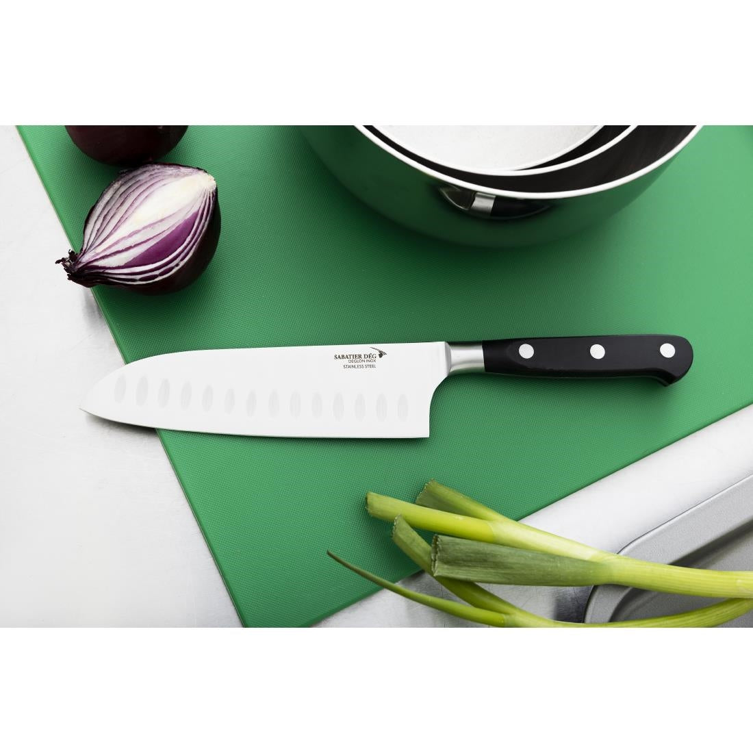 Deglon Sabatier Santoku Knife Black 18.3cm