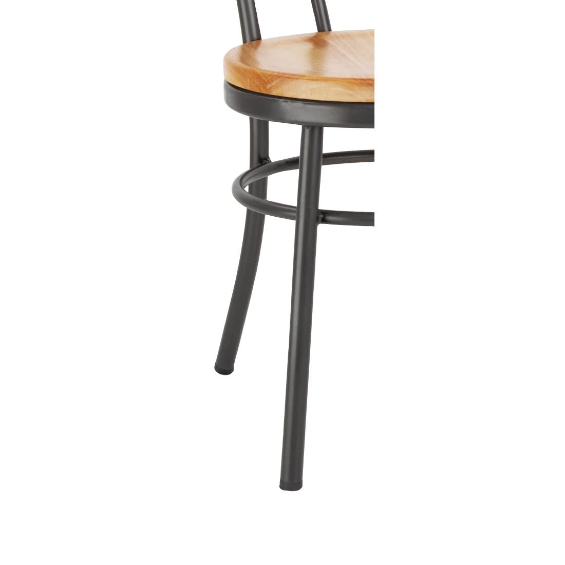 Bolero Clarisse Side Chairs Metallic Grey (2 Pack)