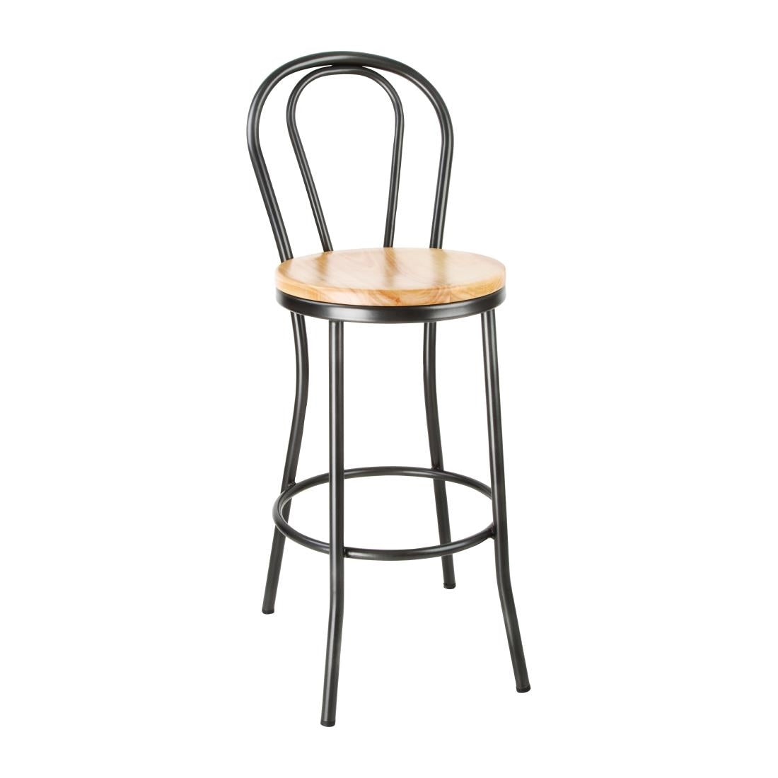 Bolero Clarisse High Stools Metallic Grey