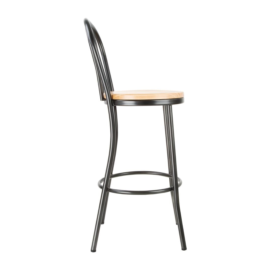 Bolero Clarisse High Stools Metallic Grey