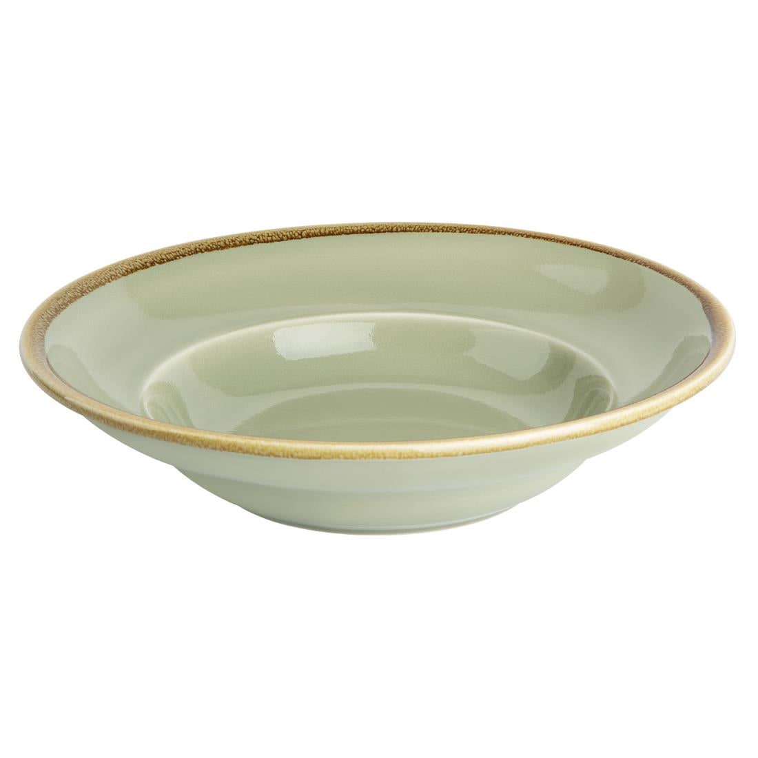 Olympia Kiln Pasta Bowls Moss 250mm (4 Pack)