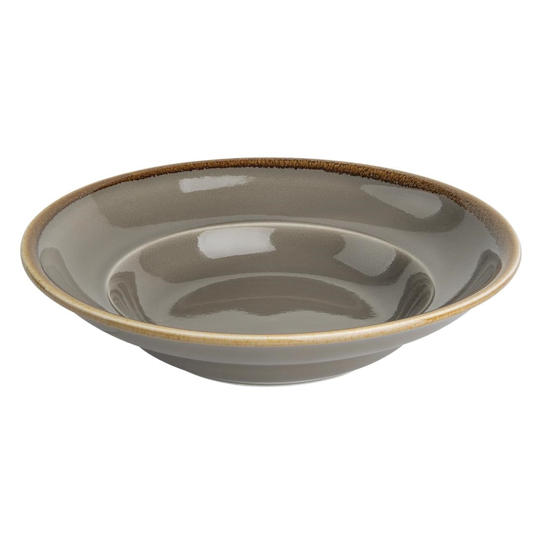 Olympia Kiln Pasta Bowls Smoke 250mm (4 Pack)