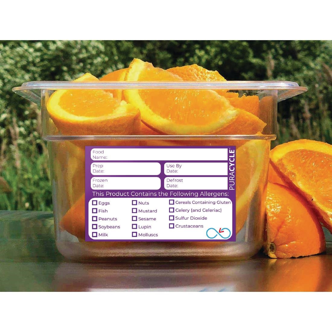 Puracycle Reusable Purple Allergen Labels (20 Pack)