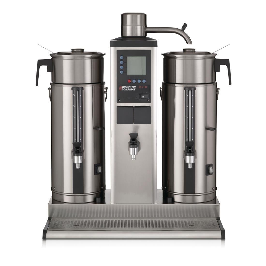 Bravilor B5 HW Bulk Coffee Brewer with 2x5Ltr Coffee Urns and Hot Water Tap Three Phase