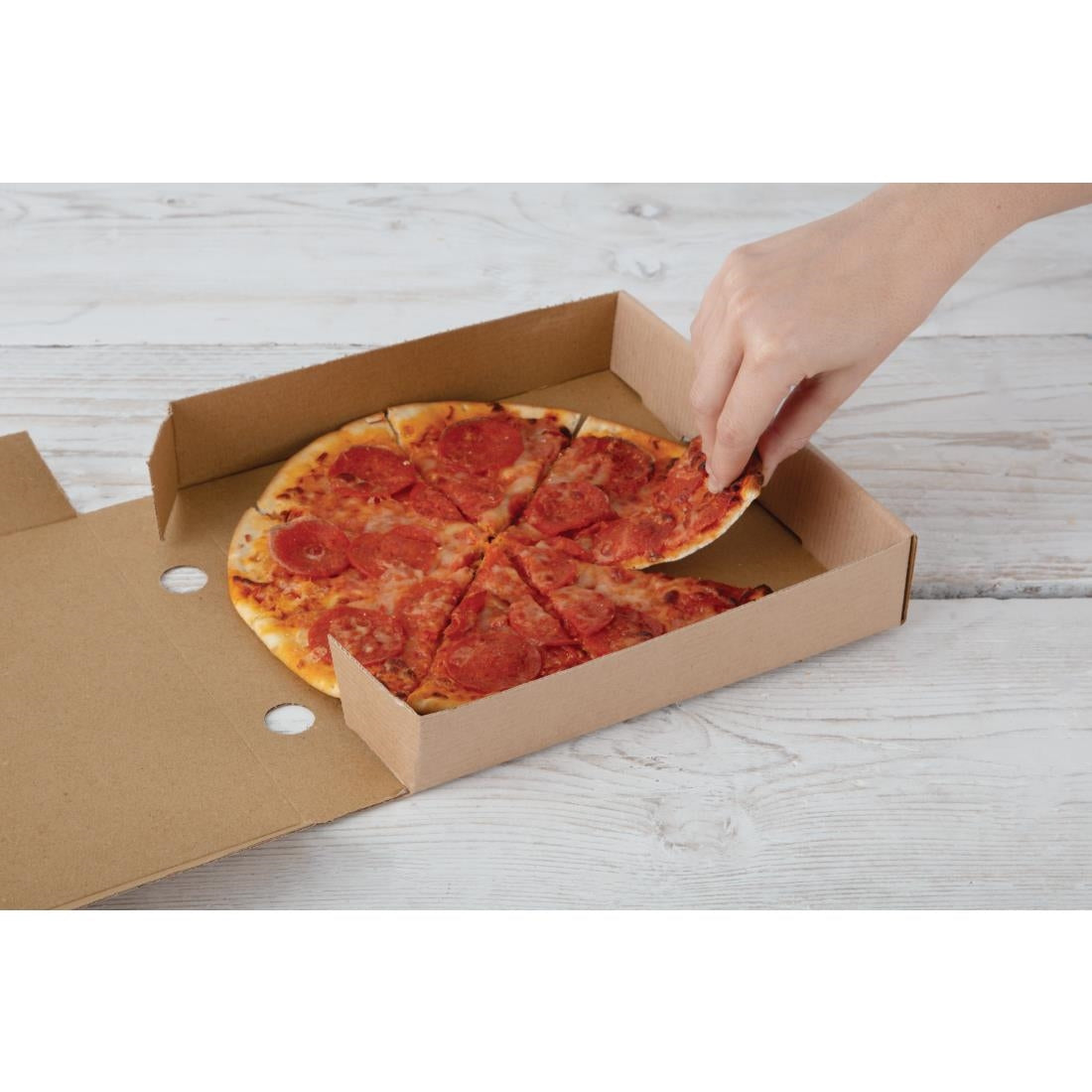Fiesta Compostable Plain Pizza Boxes 9" (100 Pack)