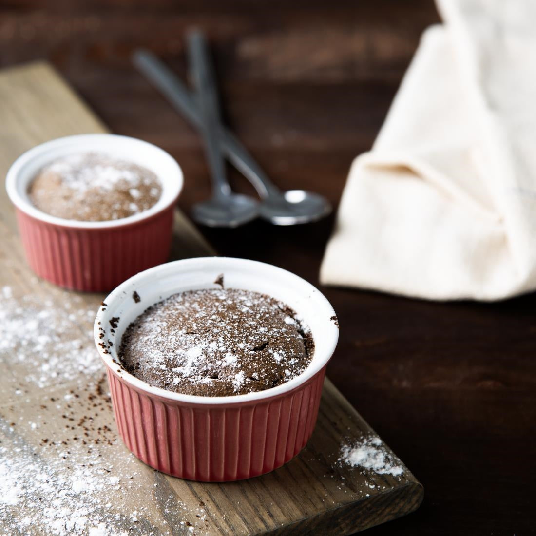 Olympia Pastel Ramekins Red 90mm (12 Pack)