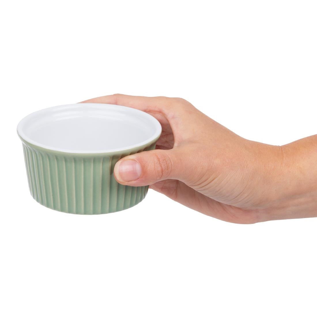 Olympia Pastel Ramekins Green 90mm (12 Pack)