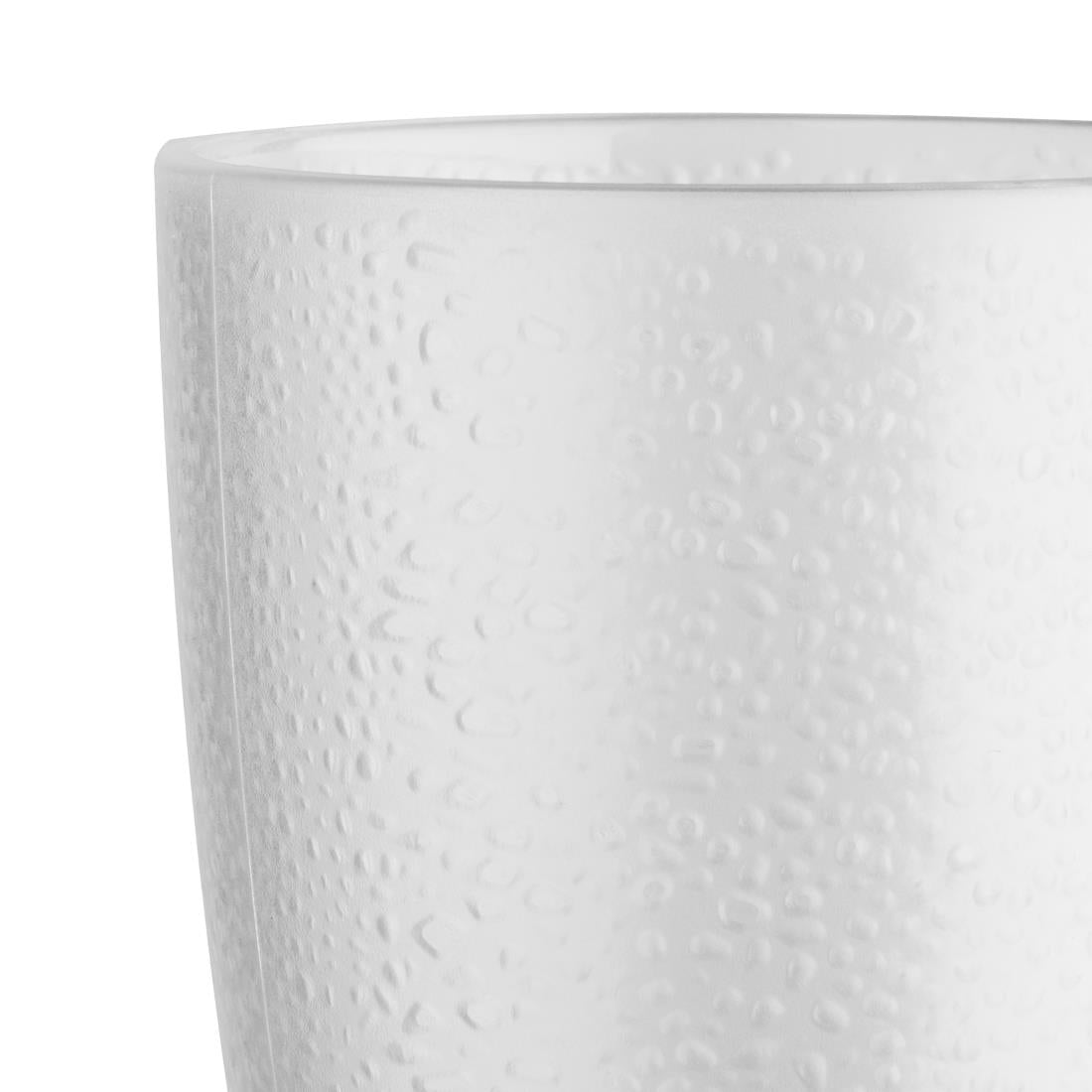 Olympia Kristallon Polycarbonate Tumbler Pebbled Clear 275ml (6 Pack)
