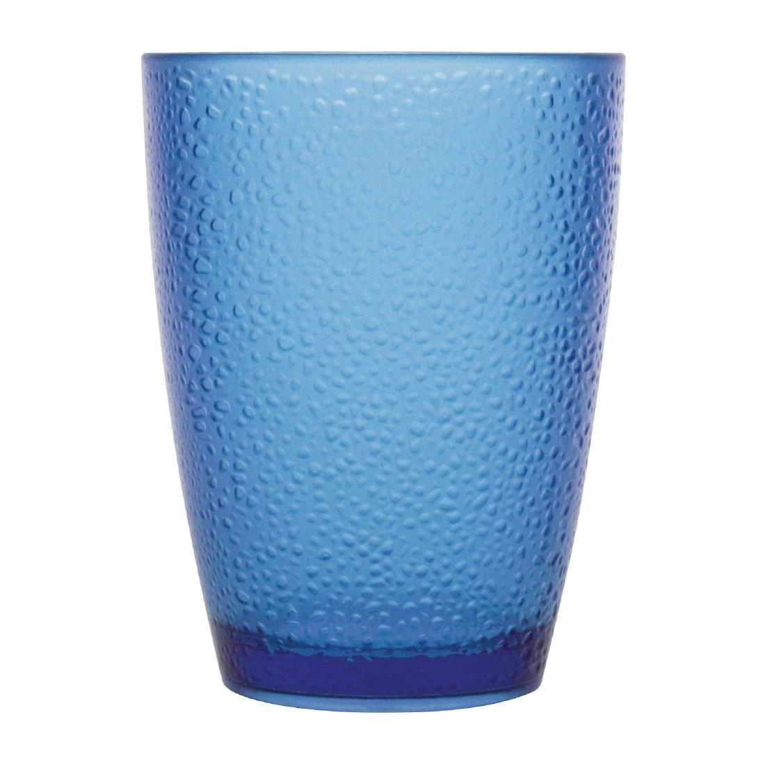 Olympia Kristallon Polycarbonate Tumblers Pebbled Blue 275ml (6 Pack)