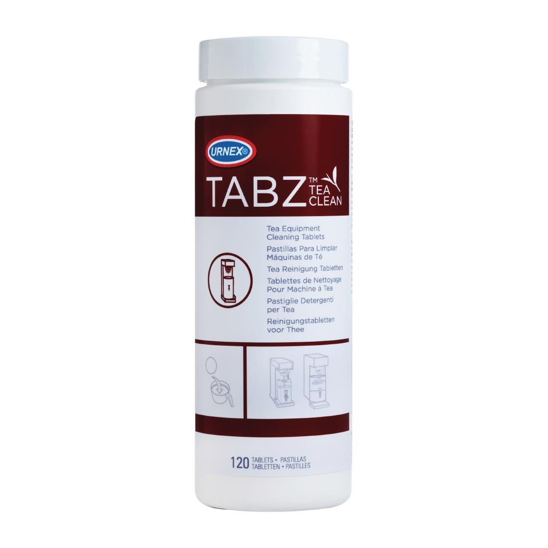Urnex Tabz Tea Equipment Cleaner Tablets 4g (120 Pack)