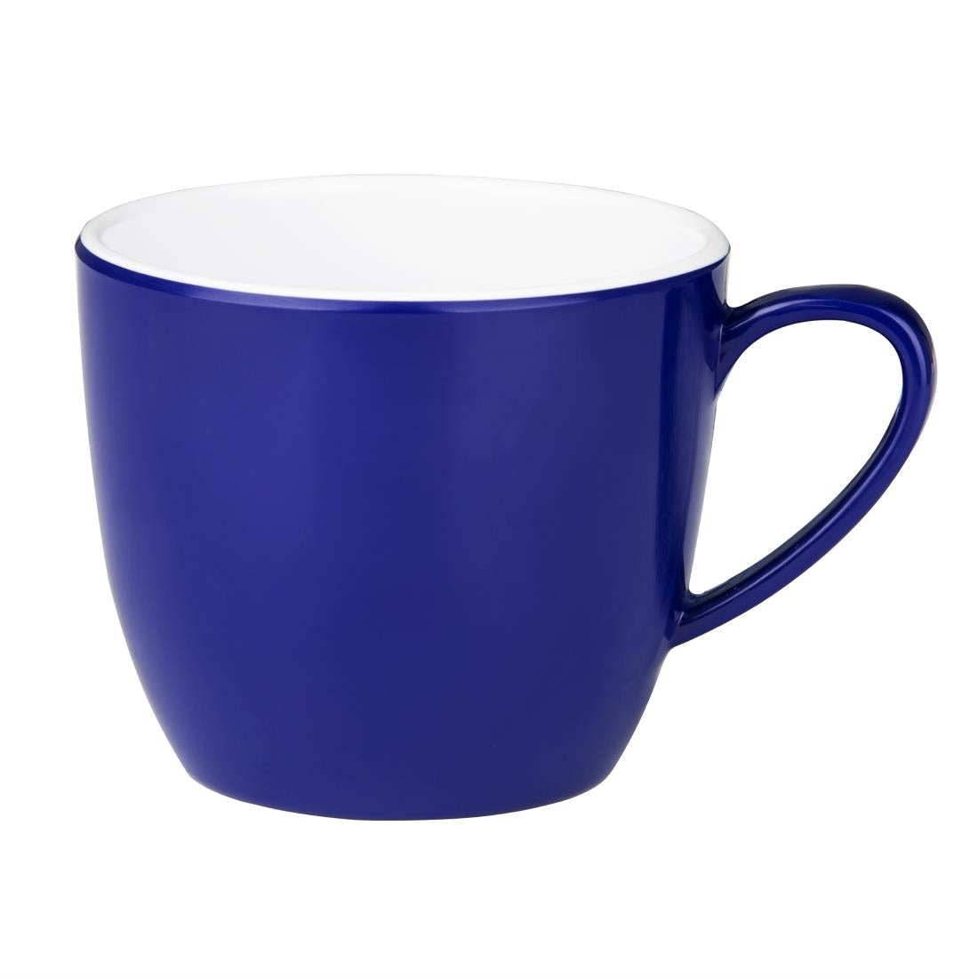 Olympia Kristallon Gala Colour Rim Melamine Mug Blue 285ml (6 Pack)