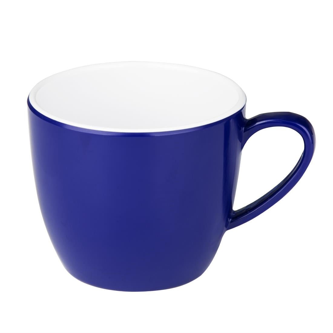 Olympia Kristallon Gala Colour Rim Melamine Mug Blue 285ml (6 Pack)