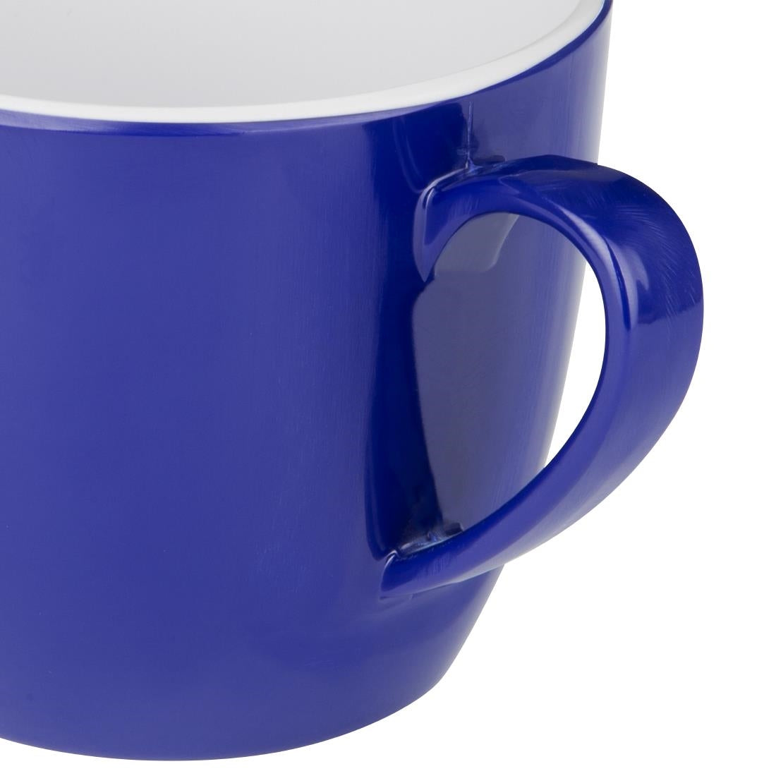 Olympia Kristallon Gala Colour Rim Melamine Mug Blue 285ml (6 Pack)