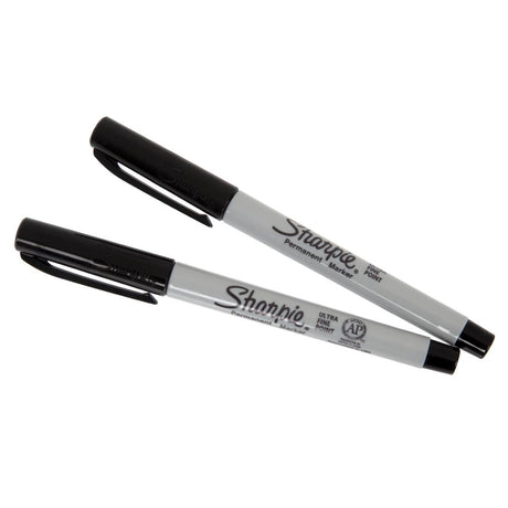 Sharpie Ultra Fine Permanent Marker Black (2 Pack)