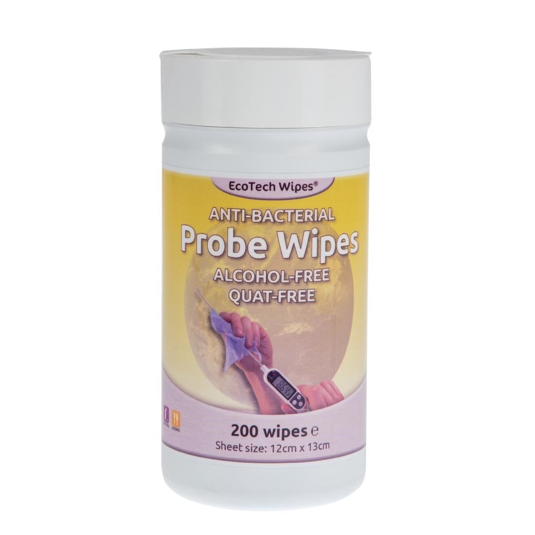 Alcohol-Free Quat-Free Food Probe Wipes (200 Pack)