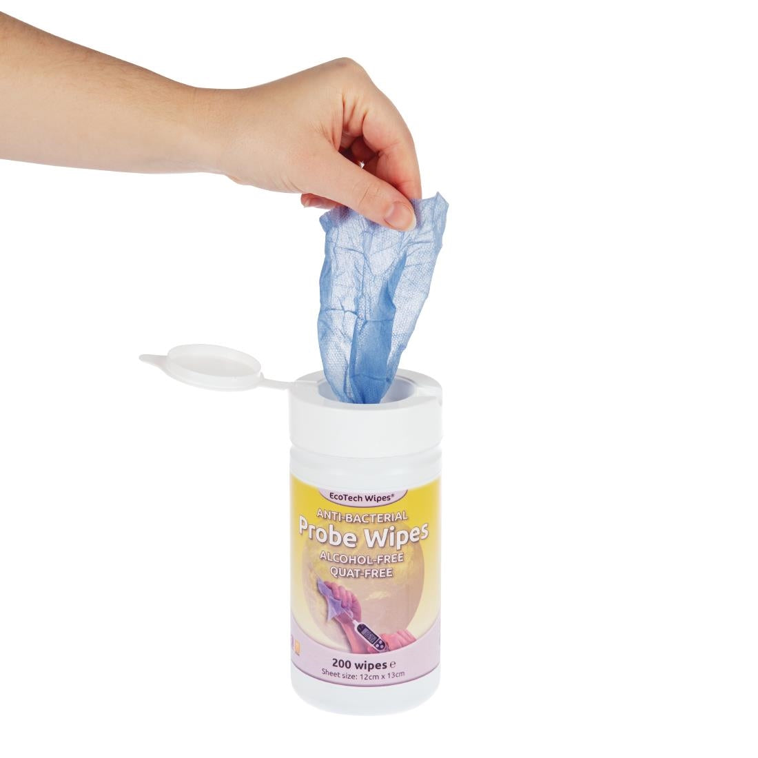 Alcohol-Free Quat-Free Food Probe Wipes (200 Pack)