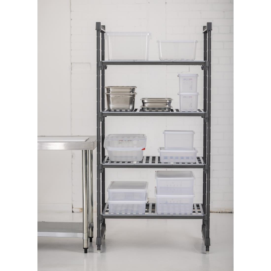 Cambro Camshelving Basics 4 Tier Shelving Starter Unit 1830 x 915 x 540mm