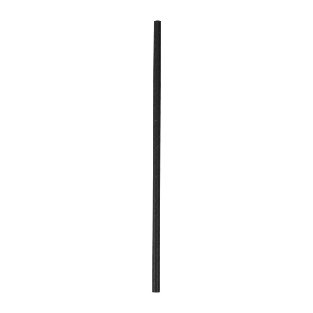 Fiesta Compostable Paper Straws Black (250 Pack)