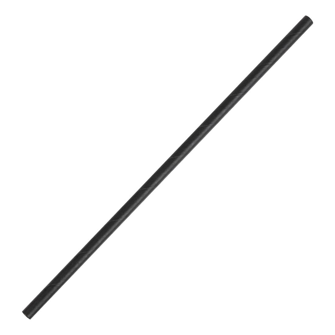 Fiesta Compostable Paper Straws Black (250 Pack)
