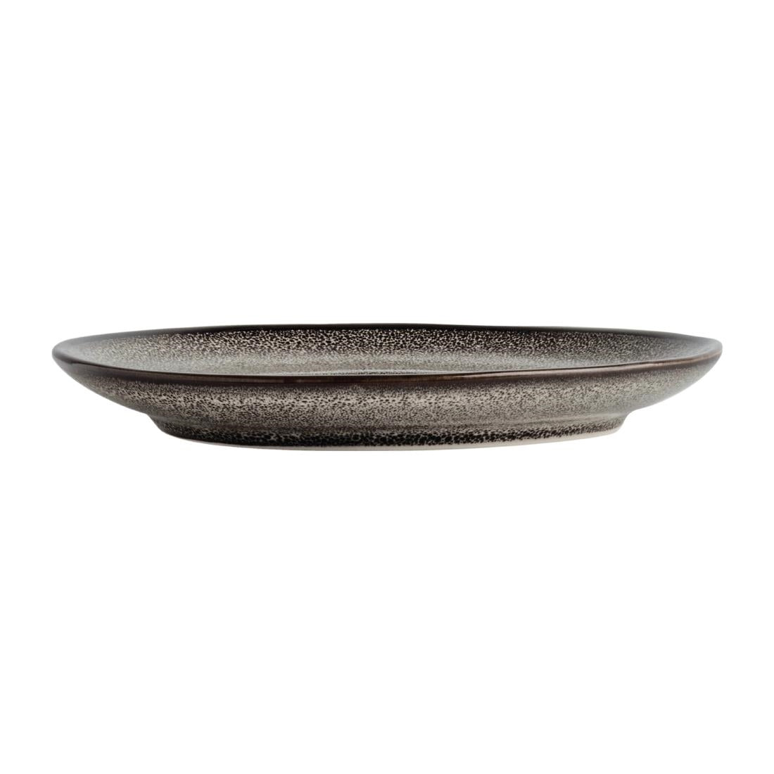 Olympia Mineral Triangular Cappuccino Saucers Grey Stone 150mm (6 Pack)