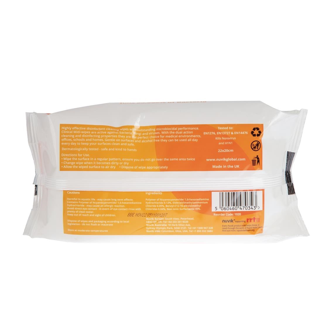 Uniwipe Clinical Disinfectant Surface Wipes (200 Pack)