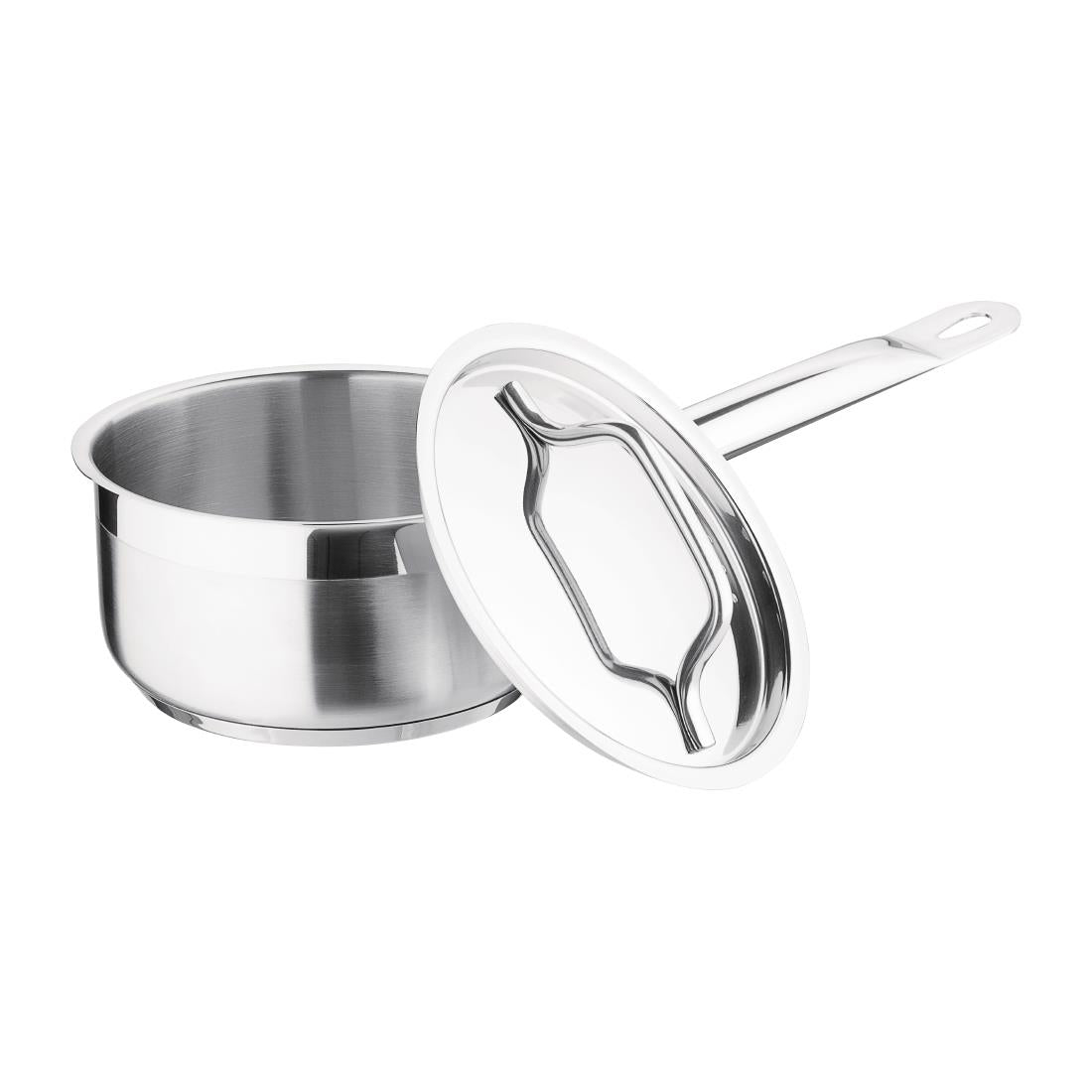 Nisbets Essentials Stainless Steel Saucepan with Lid 14cm