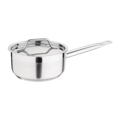 Nisbets Essentials Stainless Steel Saucepan with Lid 16cm