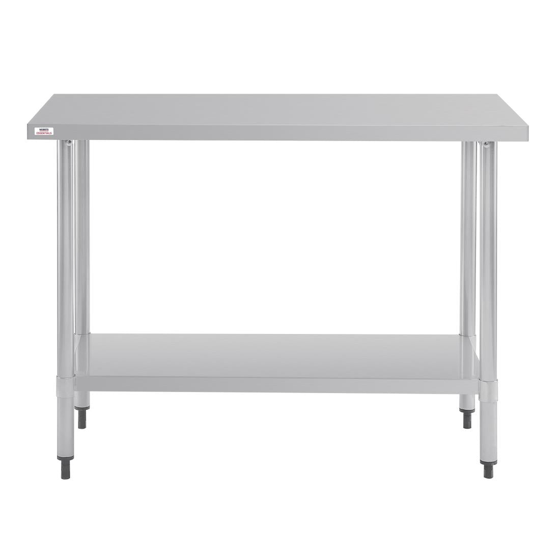 Nisbets Essentials Self Assembly Stainless Steel Table 1200 x 600mm