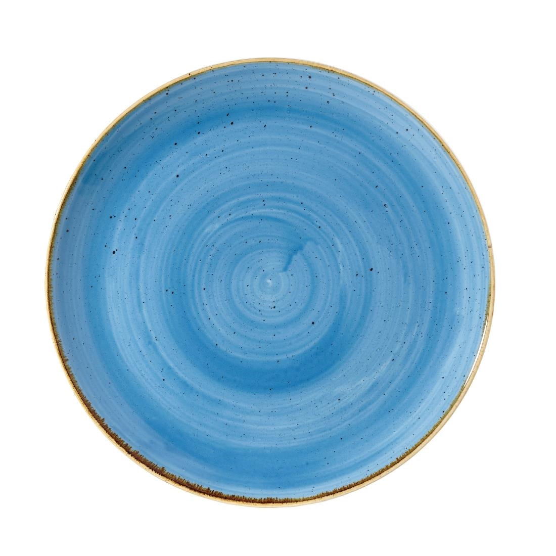 Churchill Stonecast Round Coupe Plates Cornflower Blue 288mm