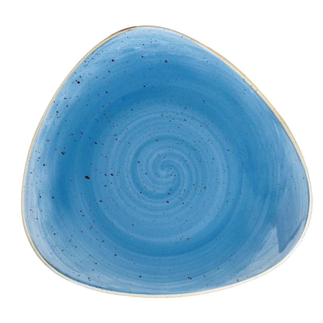 Churchill Stonecast Triangle Plates Cornflower Blue 197mm (12 Pack)