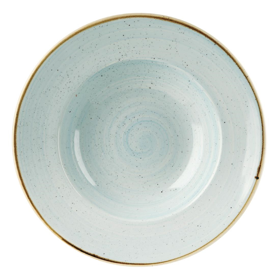 Churchill Stonecast Round Wide Rim Bowls Duck Egg Blue 280mm (12 Pack)
