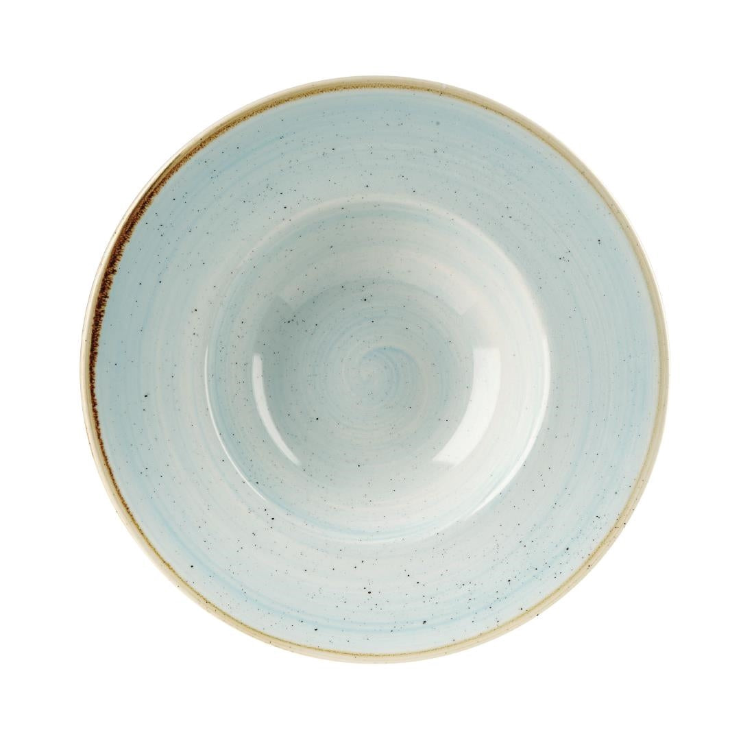 Churchill Stonecast Round Wide Rim Bowls Duck Egg Blue 240mm (12 Pack)