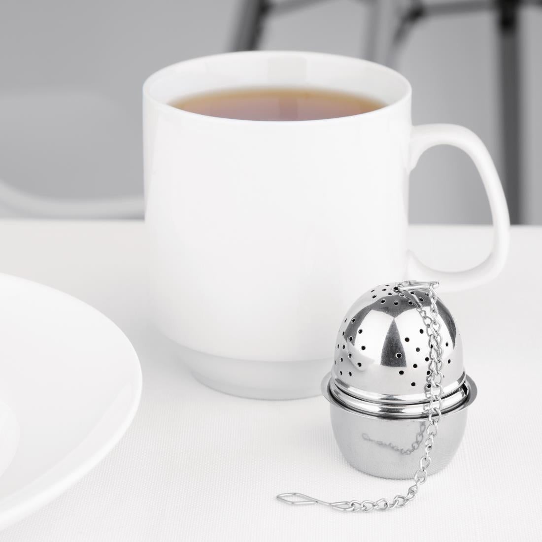Olympia Oval Stainless Steel Tea Strainer 40(Ø) x 55(H)mm