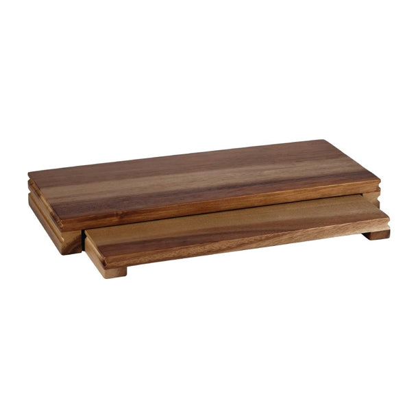 Churchill Alchemy Buffet Wooden Presentation Boards 342x160mm (4 Pack)