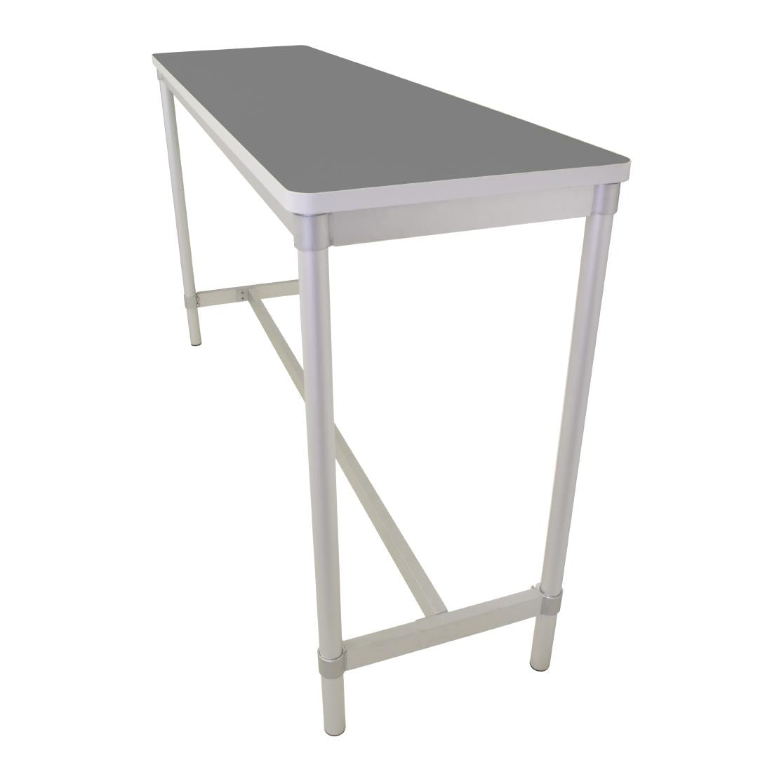 Gopak Enviro Indoor Storm Grey Rectangle Poseur Table 1800mm