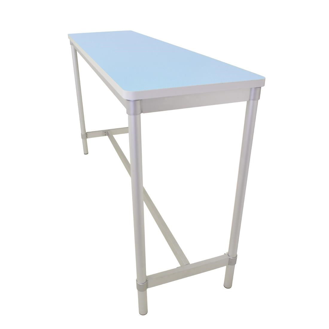 Gopak Enviro Indoor Pastel Blue Rectangle Poseur Table 1200mm