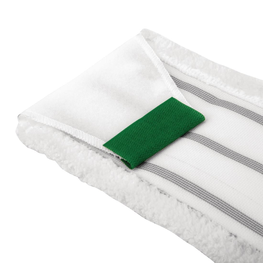 SYR Microfibre 400mm Flat Mop Head Green