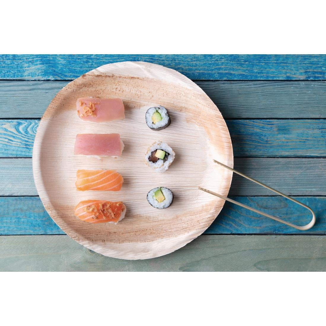 Fiesta Compostable Palm Leaf Plates Round 250mm (100 Pack)