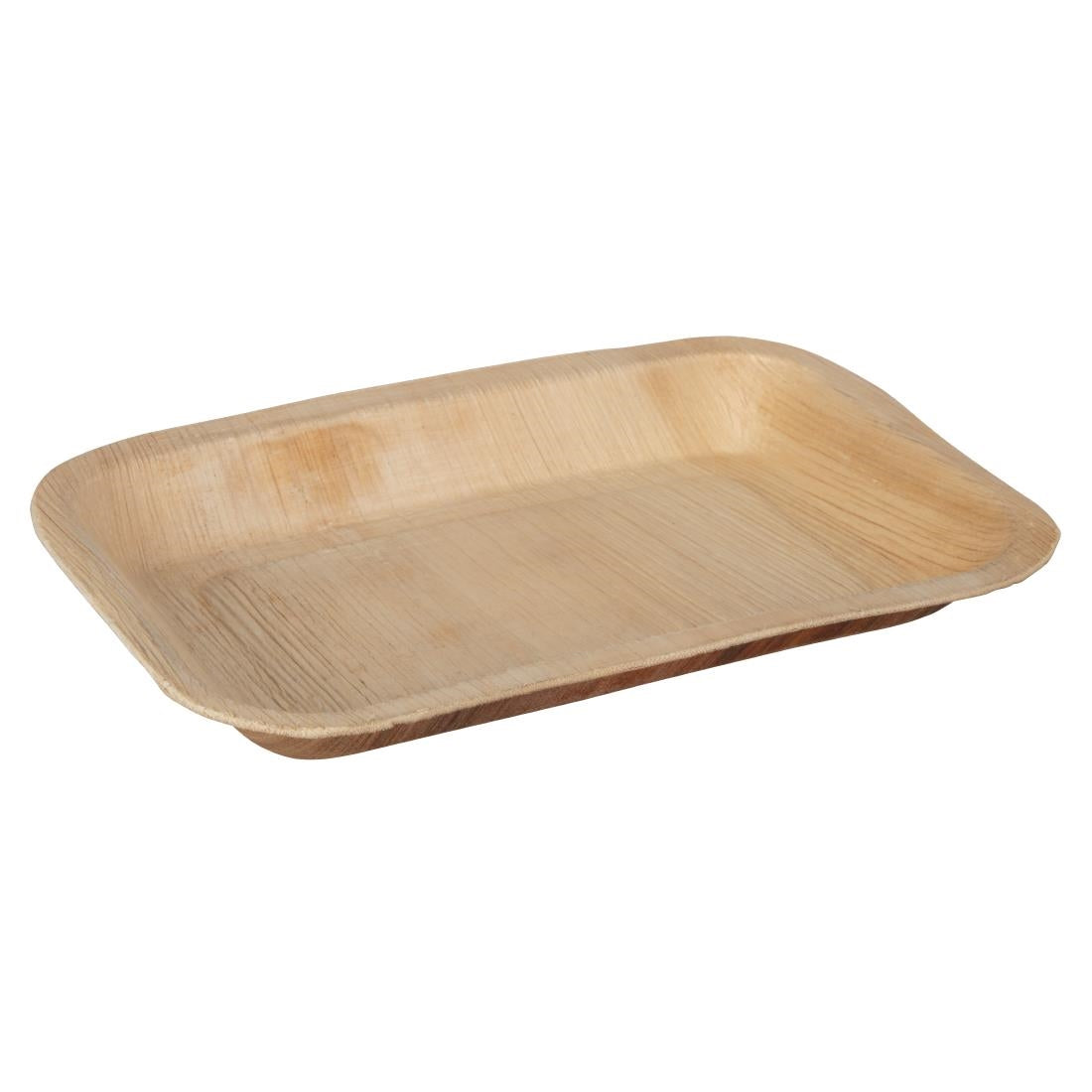 Fiesta Compostable Deep Palm Leaf Plates Rectangular 250mm (100 Pack)